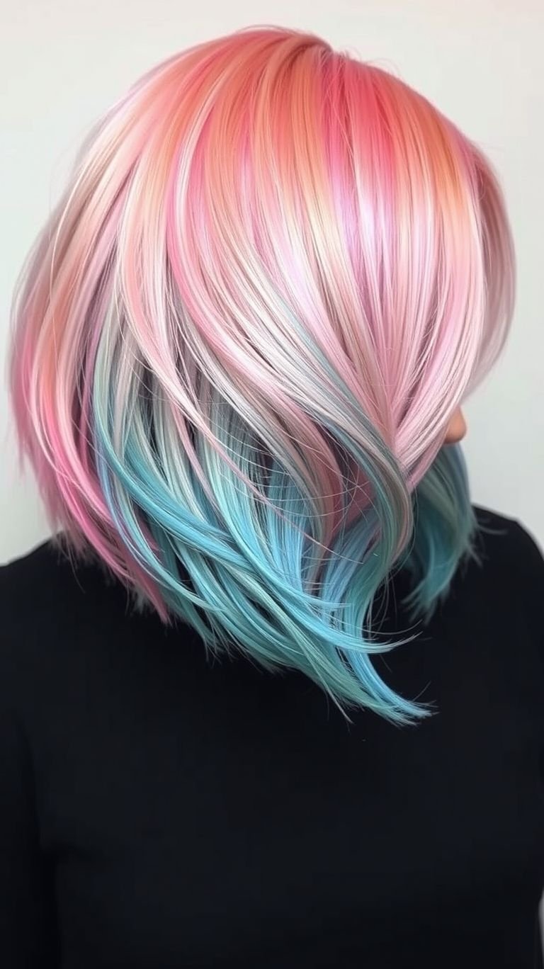 These pink ombre with highlights hair color ideas make short hair look like it just walked out of a dream—soft, glossy, and full of personality.