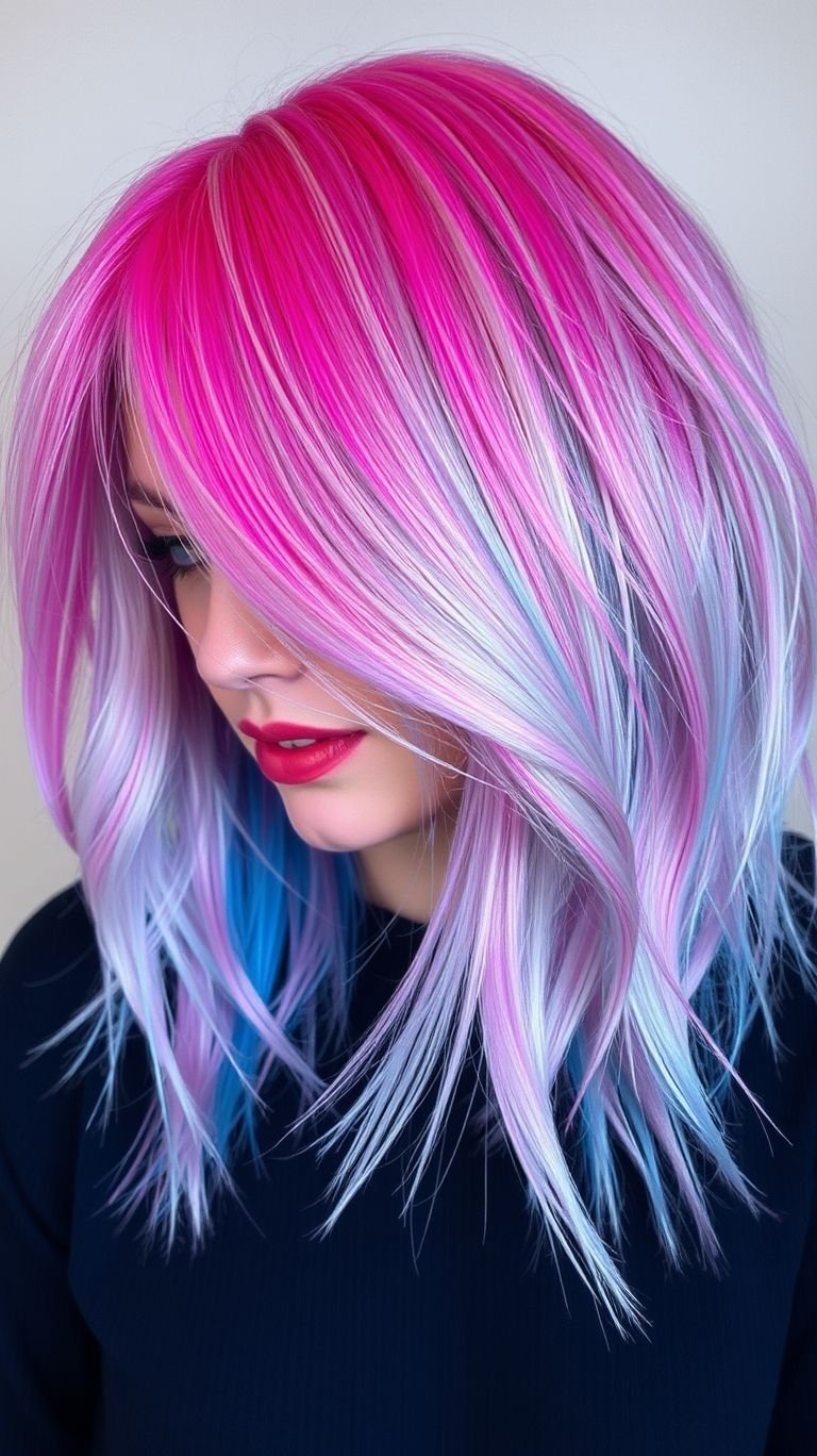 From soft blush tones to bright pink ends, these pink ombre with highlights hair color ideas are pure perfection for short hair lovers.