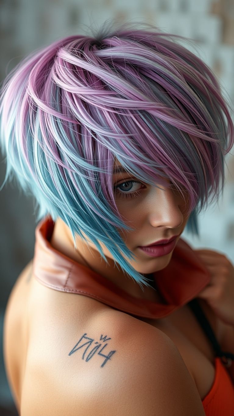 Pink and blue might just be the dream team your hair’s been waiting for. These bold yet playful hair color ideas bring out your inner rebel with a candy-coated twist. Perfect for anyone who loves making heads turn.