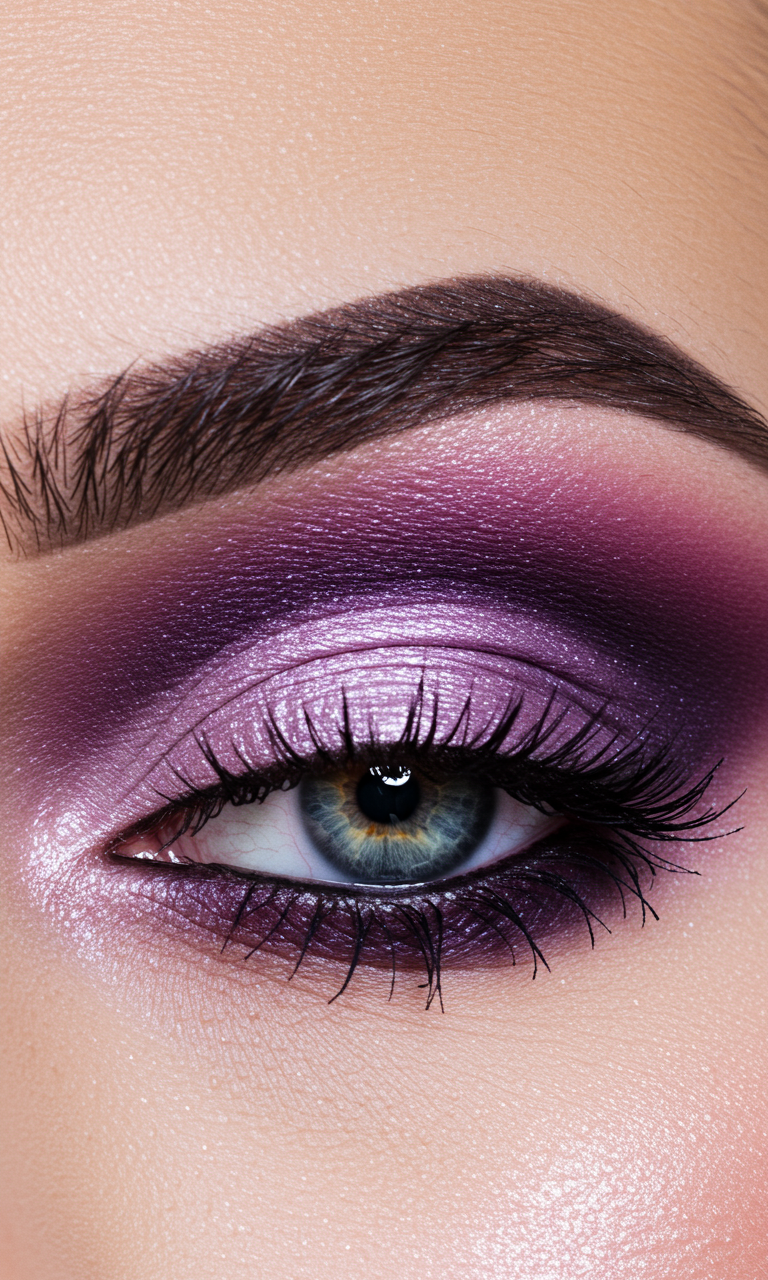Eye Shadow Looks That Instantly Dazzle | Pocoko Purple Eye Shadow doesn’t play by the rules—it blends elegance with edge. Perfect for eyes that love a little mystery.