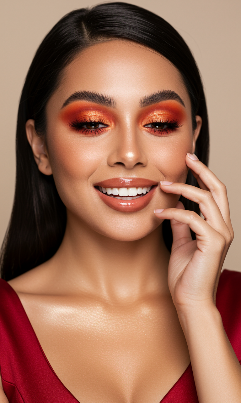 Eye Shadow Looks That Instantly Dazzle | Pocoko This red Eye Shadow look is giving fierce femme energy. It’s sultry, spicy, and made to turn heads.