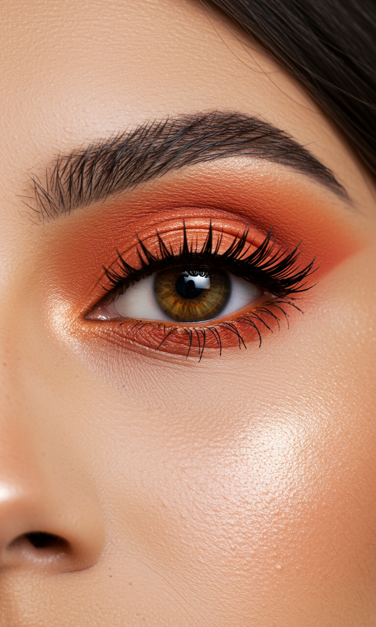 Eye Shadow Looks That Instantly Dazzle | Pocoko This Eye Shadow look is red-hot and runway-ready. Perfect for nights when subtle just won’t cut it.