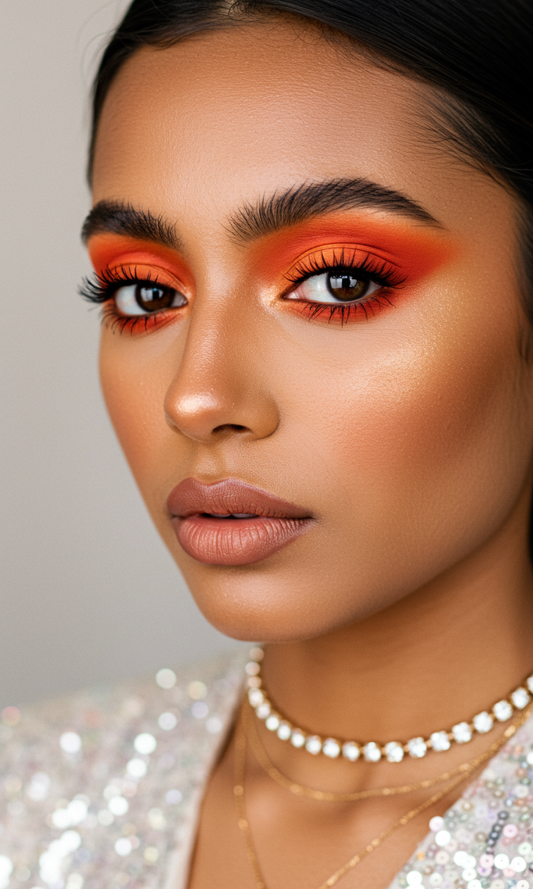 Eye Shadow Looks That Instantly Dazzle | Pocoko Red Eye Shadow is like lipstick for your lids—classic, powerful, and always a statement.