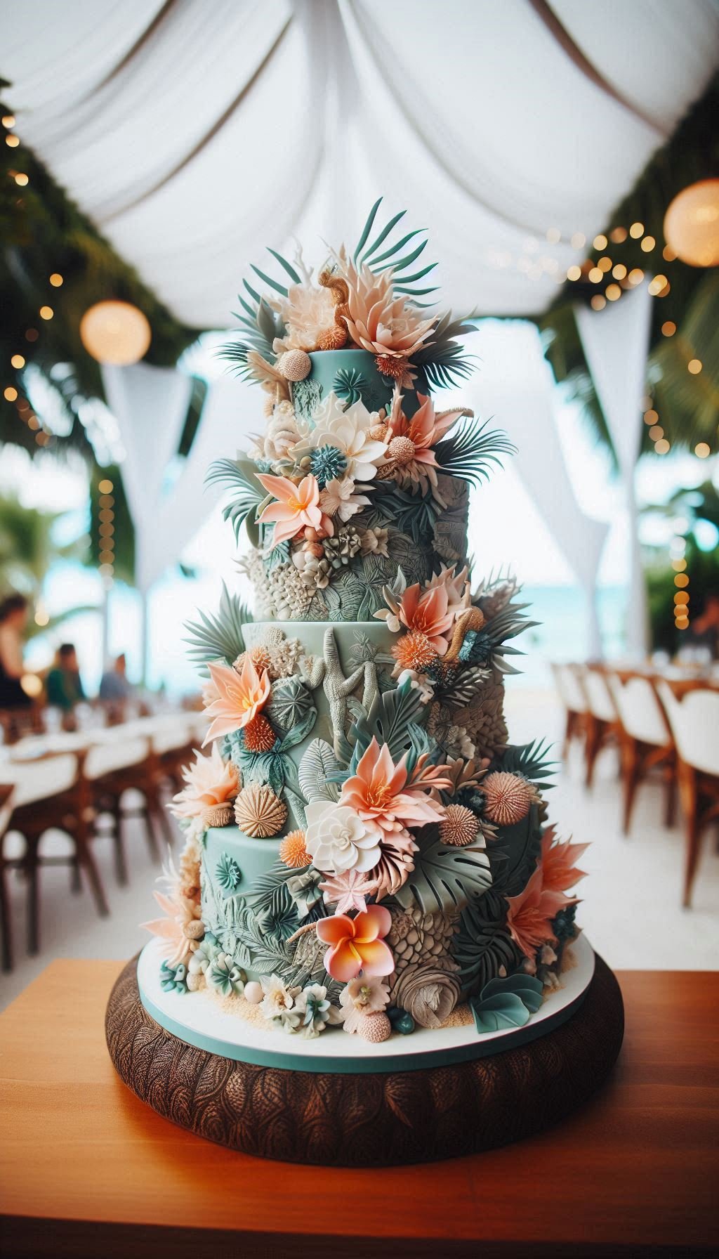 Say aloha to your new favorite wedding cake Ideas — playful, colorful, and ready to make your celebration feel like a seaside escape.