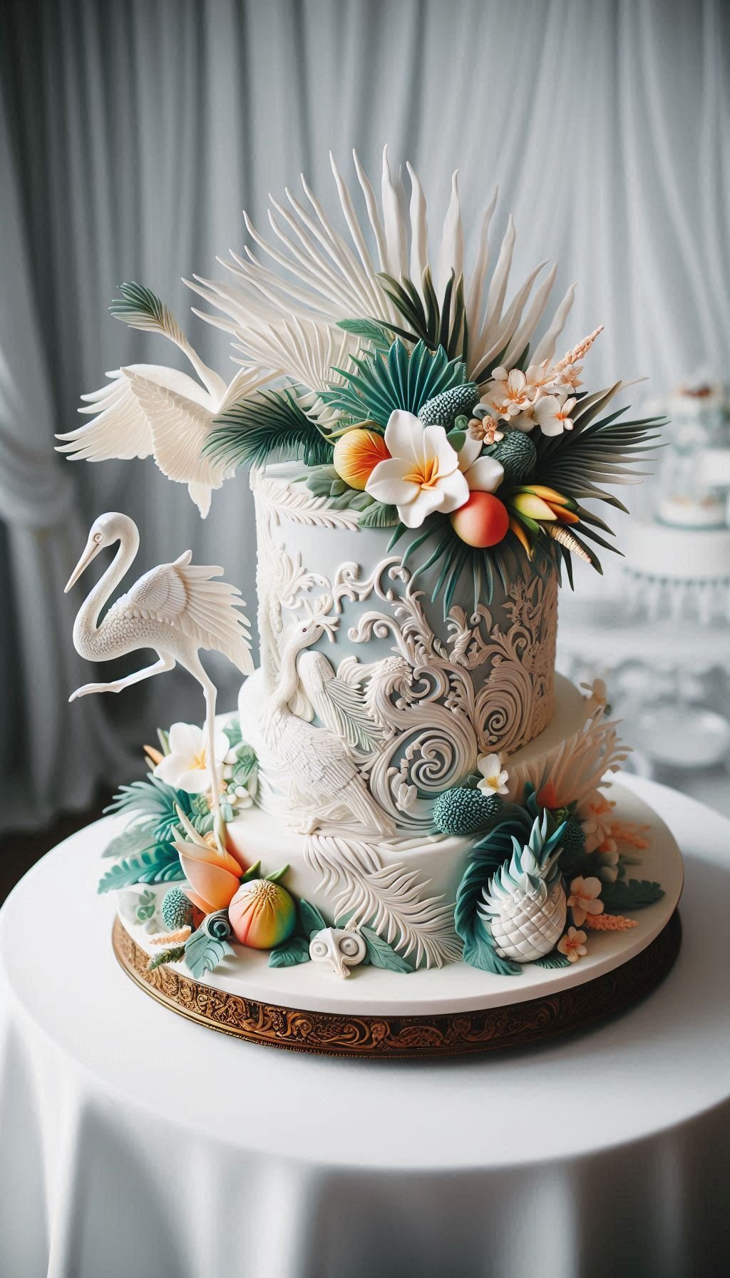 This is less of a dessert and more of a work of art that you can eat. When you want something unforgettable, you browse these kinds of wedding cake ideas.