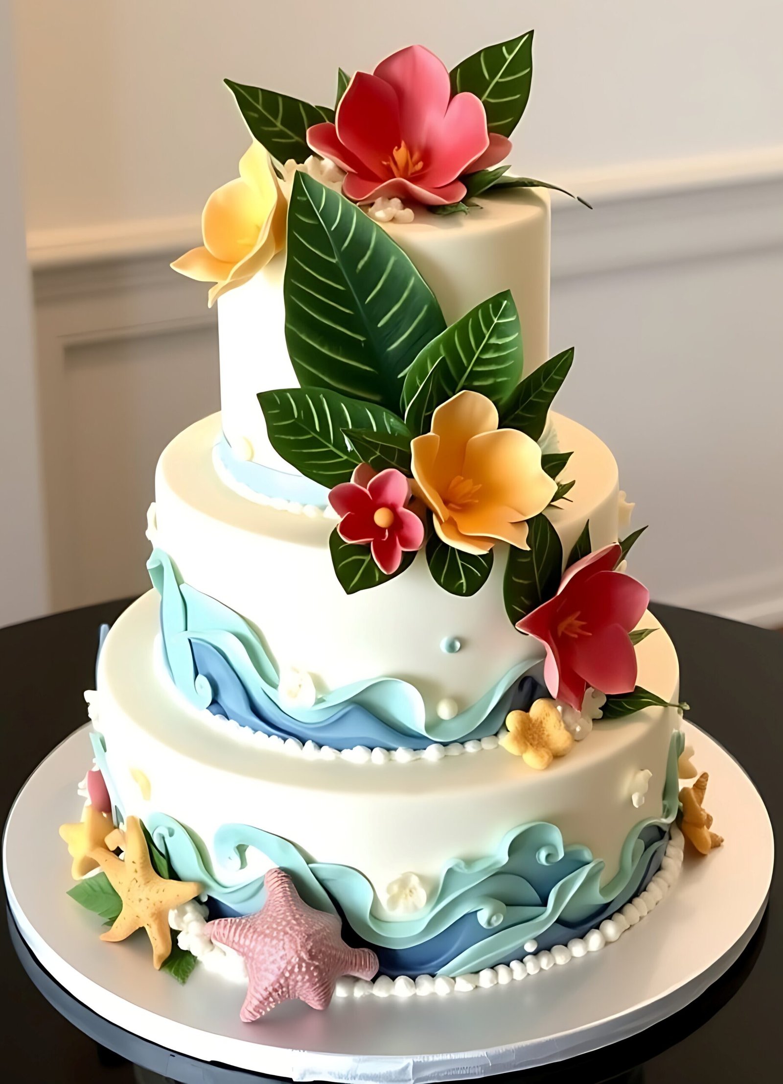 These wedding cake Ideas are like a mini vacation for your taste buds — colorful, breezy, and brimming with tropical charm.
