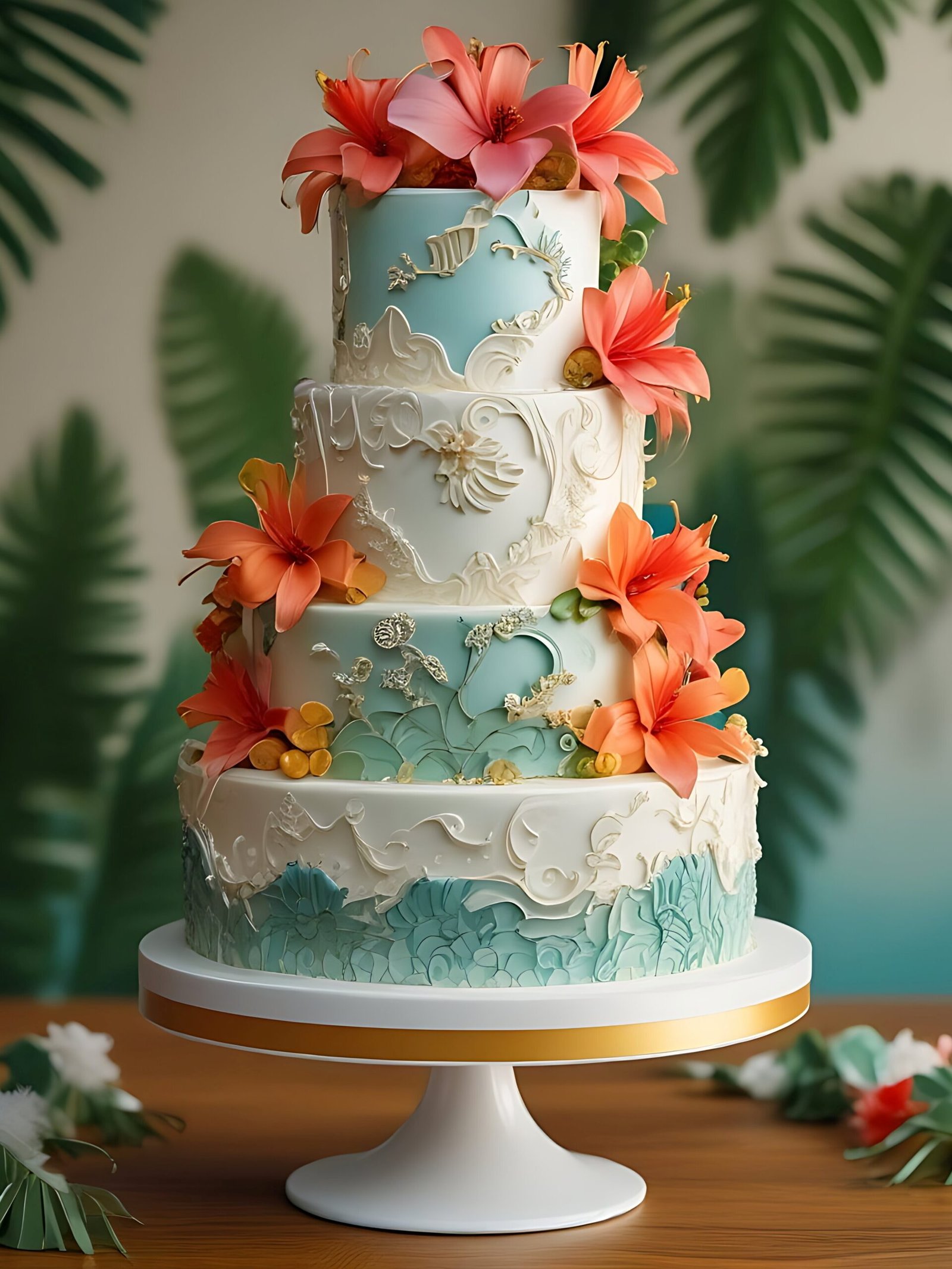 Bright, bold, and bursting with beachy flair — these tropical wedding cake Ideas are perfect for couples who live for sunshine and sweetness.