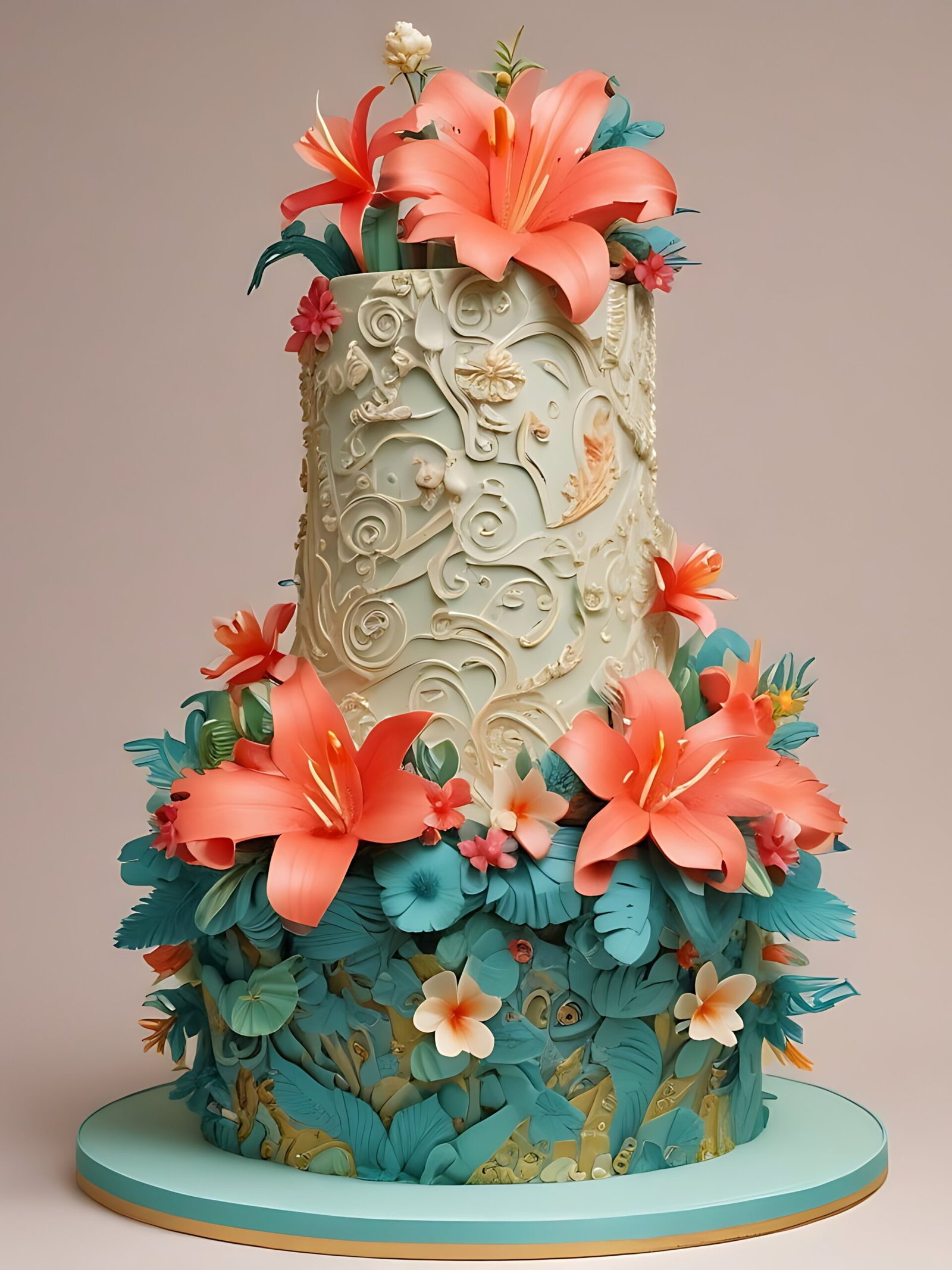 If paradise had a pastry chef, these wedding cake Ideas would be their greatest hits. Think flowers, waves, and pure joy.
