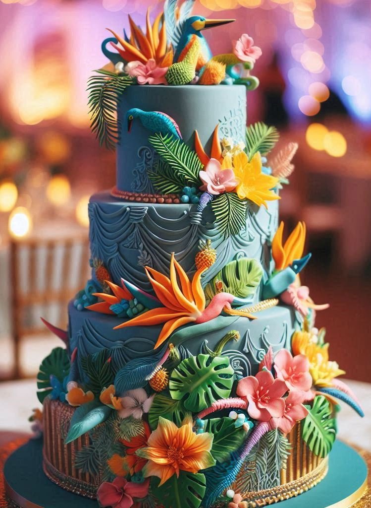 Say aloha to wedding cake Ideas that bring the island vibes straight to your dessert table.