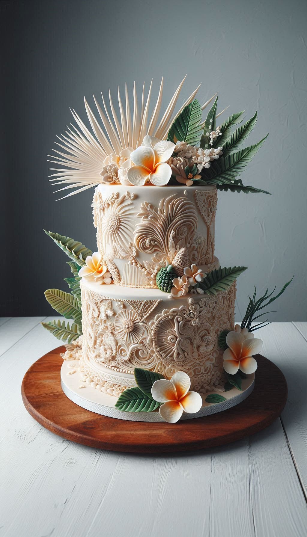 Your beach wedding called, and it wants this exact cake. These tropical wedding cake ideas are the perfect match for a ceremony with sun, sand, and sea.