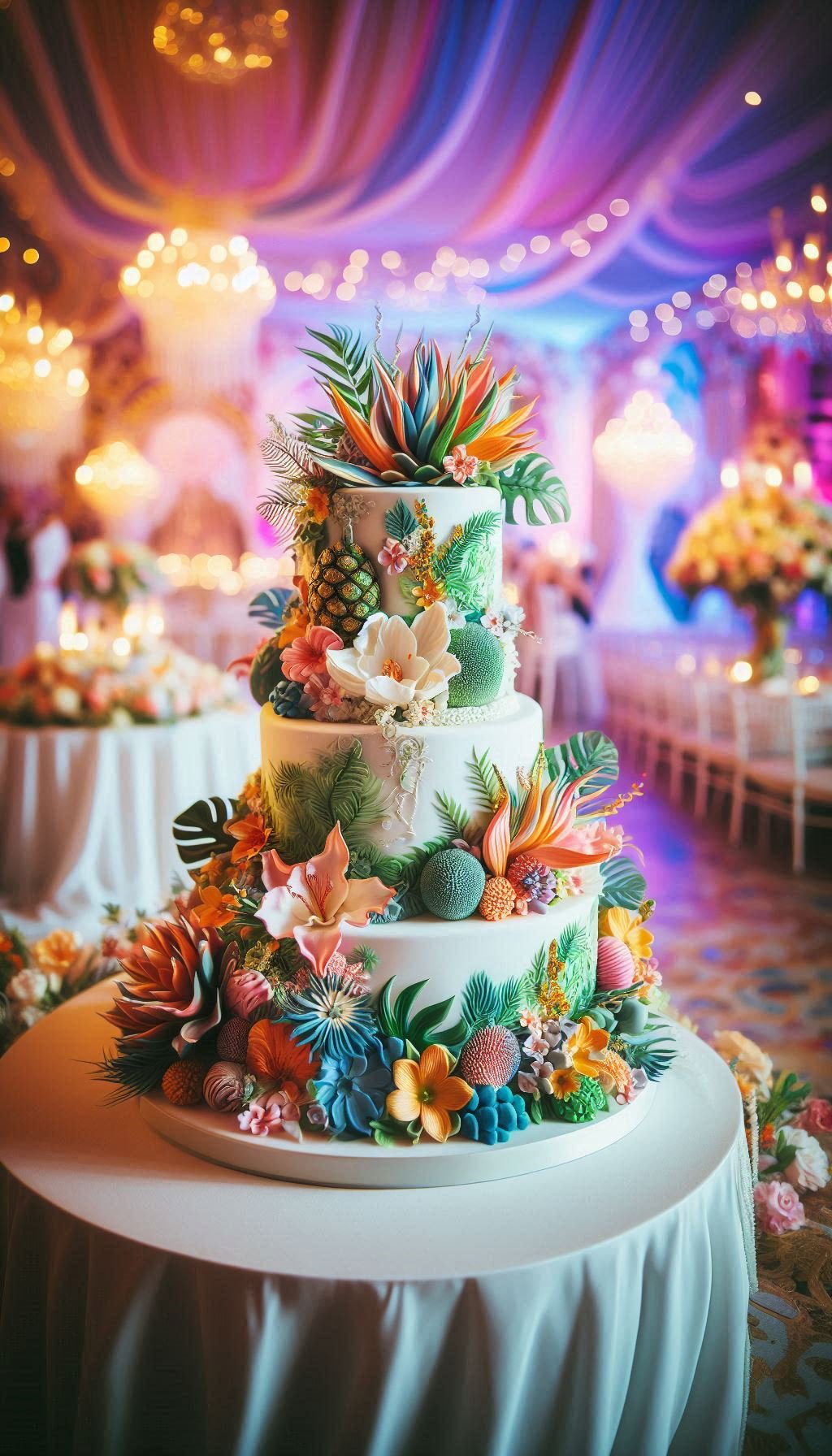 These wedding cake Ideas are like a luau for your taste buds—festive, floral, and full of flavor.
