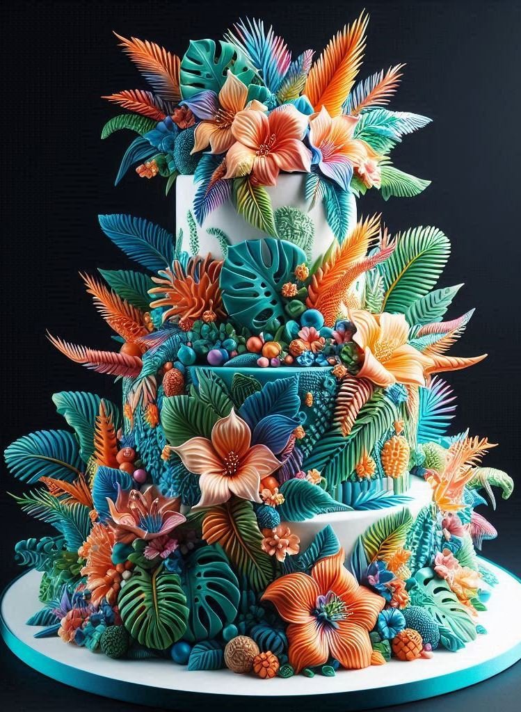 Wedding cake Ideas that mix ocean waves, jungle leaves, and a whole lot of frosting finesse.