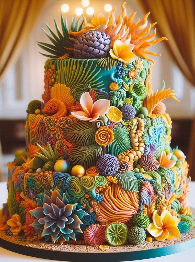 If your vibe is “tropical glam,” these wedding cake Ideas are your edible soulmate.