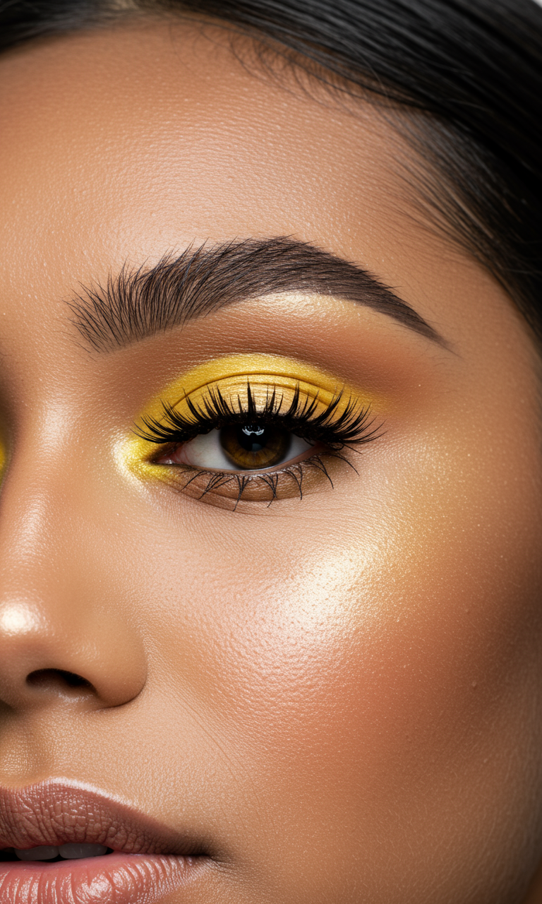 Eye Shadow Looks That Instantly Dazzle | Pocoko This Eye Shadow look is pure lemon zest with a side of glam. It’s fresh, fun, and totally fearless.