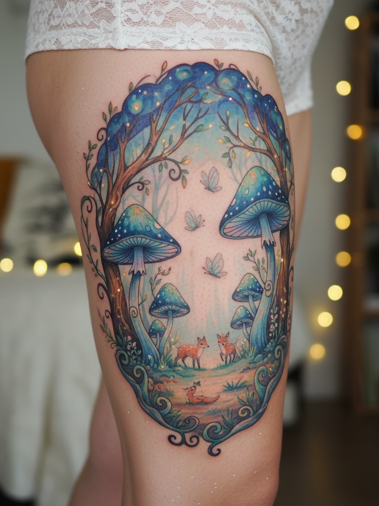 Magical Tattoos for Women: 45+ Enchanting Inspirations | Pocoko Forest tattoos carry a certain calm strength. Rooted, resilient, and wrapped in just enough fantasy to keep things interesting.