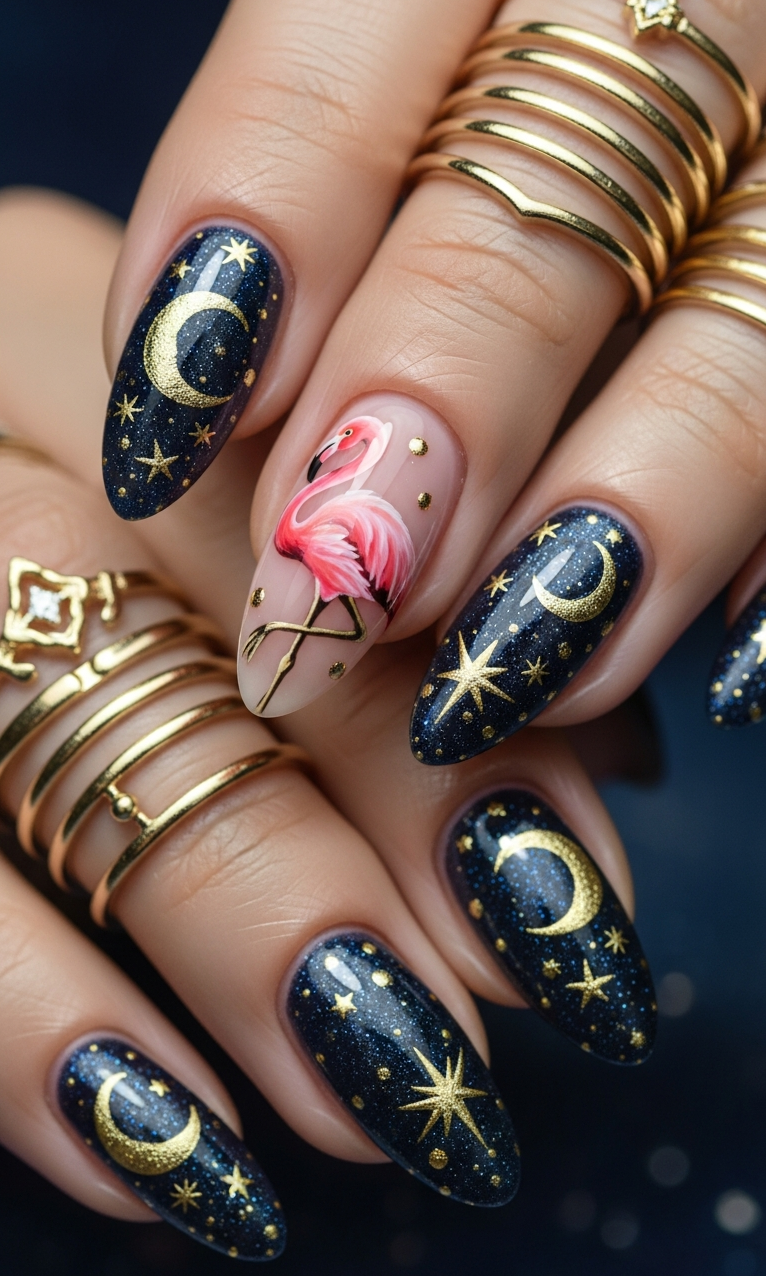 Flamingo Nailart Ideas 2026: 60+ Sensational Inspirations | Pocoko Flamingo Nailart Ideas 2026 brings tropical charm to your fingertips. Playful, chic, and perfect for a bold summer vibe.