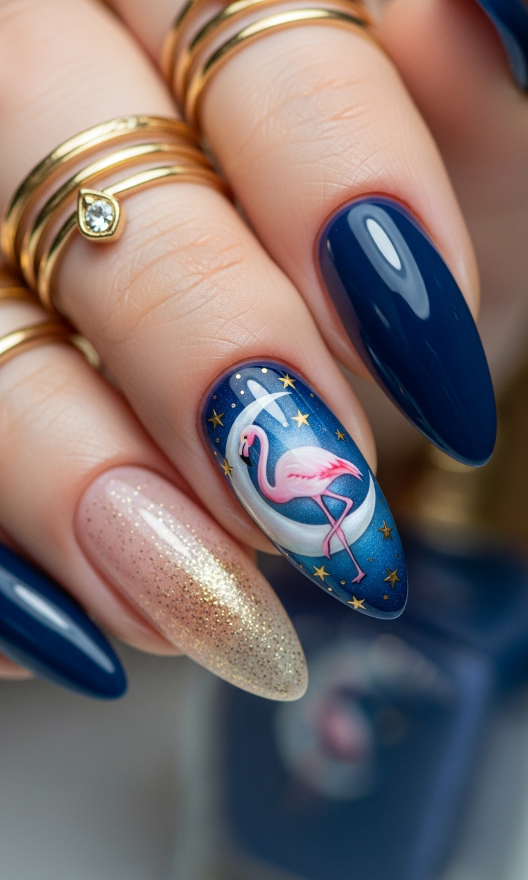 Flamingo Nailart Ideas 2026: 60+ Sensational Inspirations | Pocoko Flamingo Nailart Ideas 2026 is tropical chic at its finest. A manicure that feels like sunshine bottled into style.