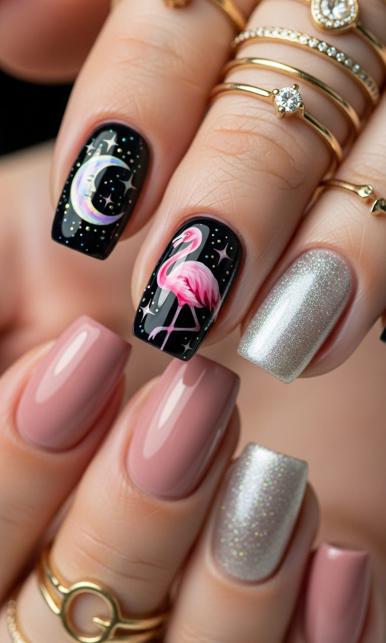 Flamingo Nailart Ideas 2026: 60+ Sensational Inspirations | Pocoko Flamingo Nailart Ideas 2026 proves whimsy can be elegant. Sleek designs with a playful twist make nails unforgettable.