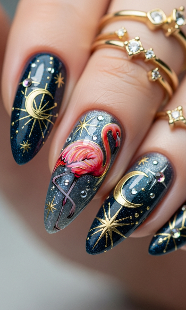 Flamingo Nailart Ideas 2026: 60+ Sensational Inspirations | Pocoko Flamingo Nailart Ideas 2026 makes every gesture sparkle. A manicure that feels fresh, modern, and full of charm.