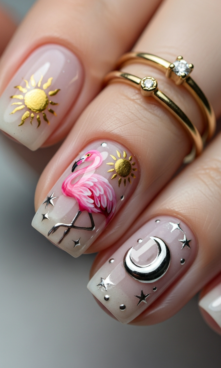 Flamingo Nailart Ideas 2026: 60+ Sensational Inspirations | Pocoko Flamingo designs can be soft and subtle or loud and proud. Either way, they make a statement.