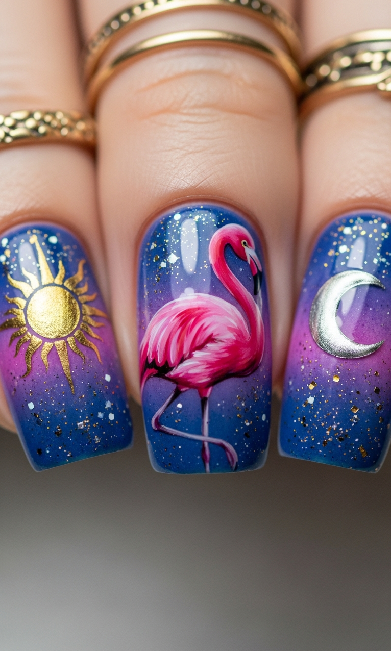 Flamingo Nailart Ideas 2026: 60+ Sensational Inspirations | Pocoko A flamingo manicure feels lighthearted but stylish. The perfect mix of quirky and classy.