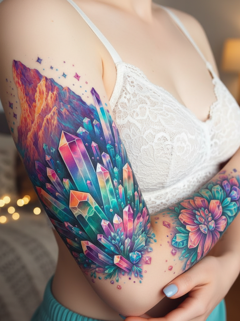 Magical Tattoos for Women: 45+ Enchanting Inspirations | Pocoko Magical crystal designs feel like wearing your intentions on your skin. Refined, radiant, and quietly spellbinding from every angle.