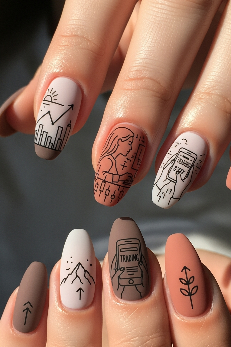 Multi Color – Corporate Inspired Nail Art that turns every handshake into a stylish statement. Because power moves look better in color.