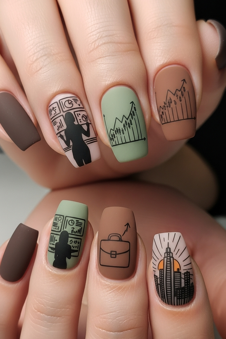 Sleek designs, vibrant tones, and corporate polish—Multi Color – Corporate Inspired Nail Art proves that confidence comes in every shade.