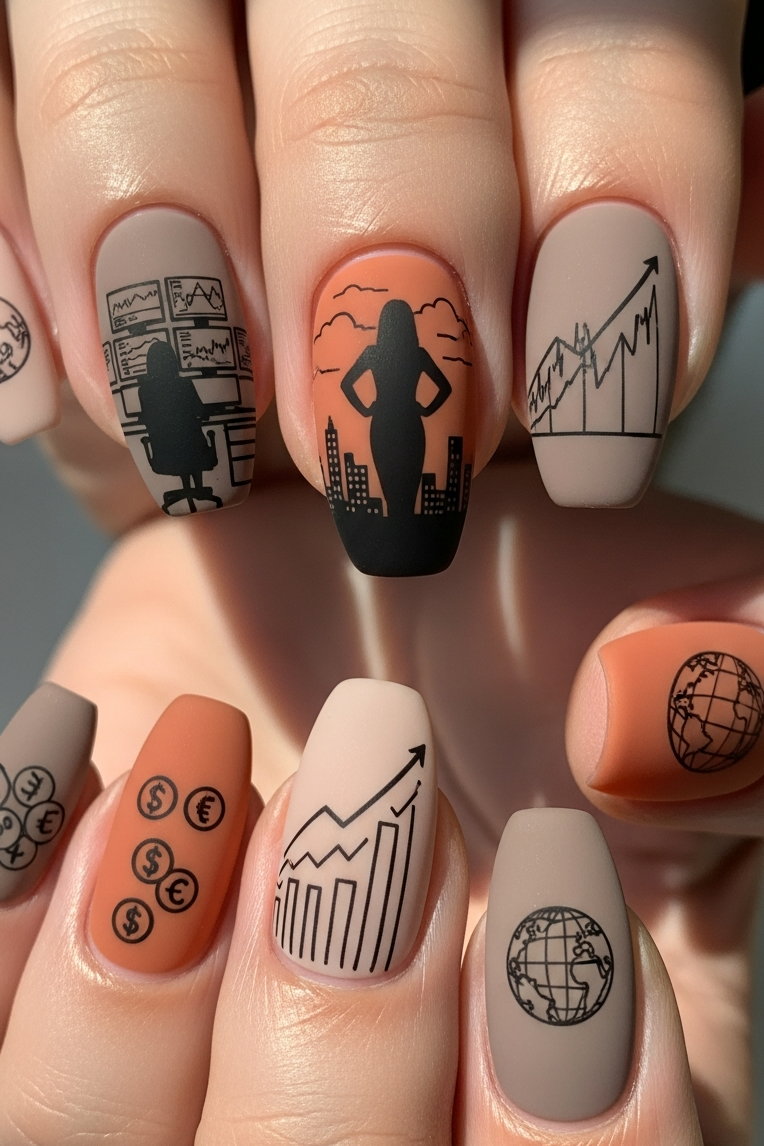 From subtle beige to creamy blush, Nude Colors – Corporate Inspired Nail Art makes sophistication look effortless and refined.