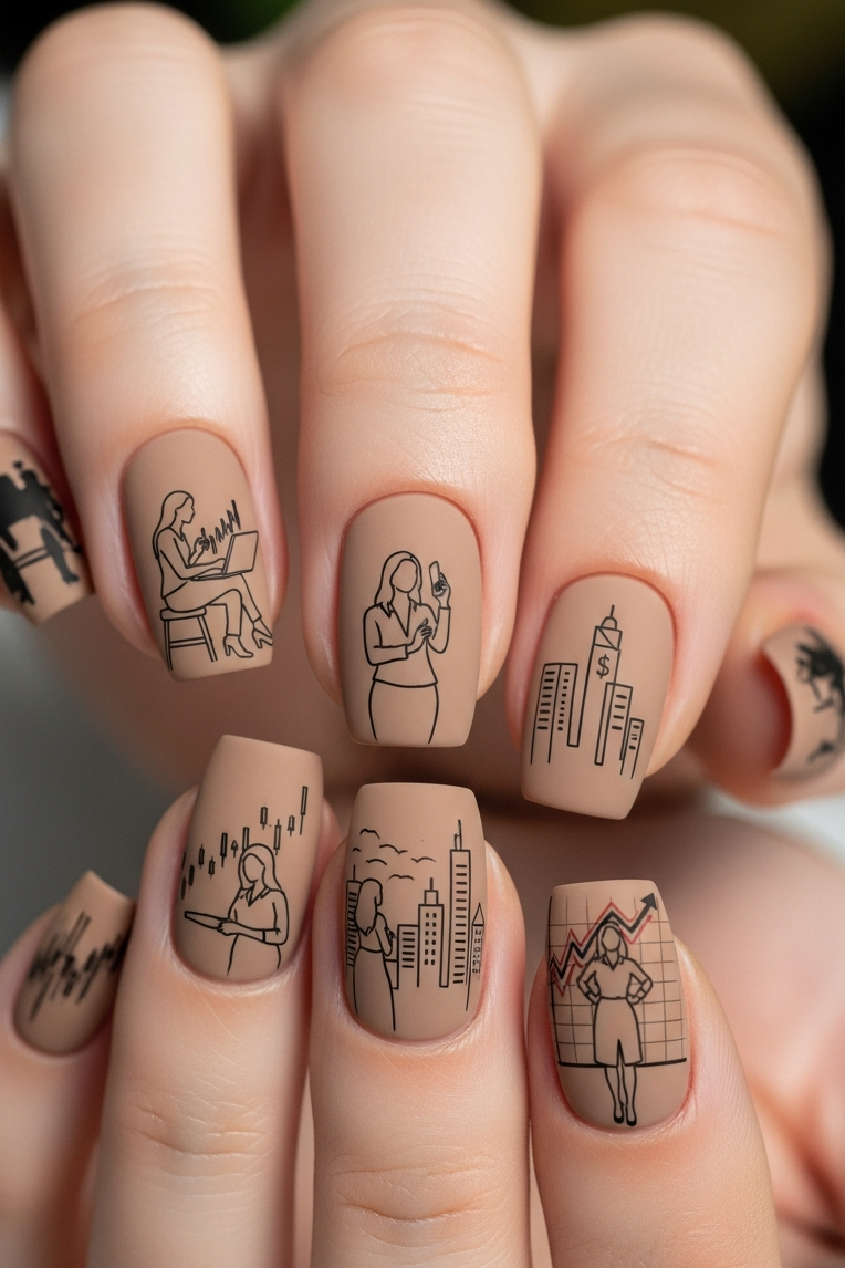 Clean lines, soft tones, and polished finishes—Nude Colors – Corporate Inspired Nail Art is the ultimate accessory for understated confidence.