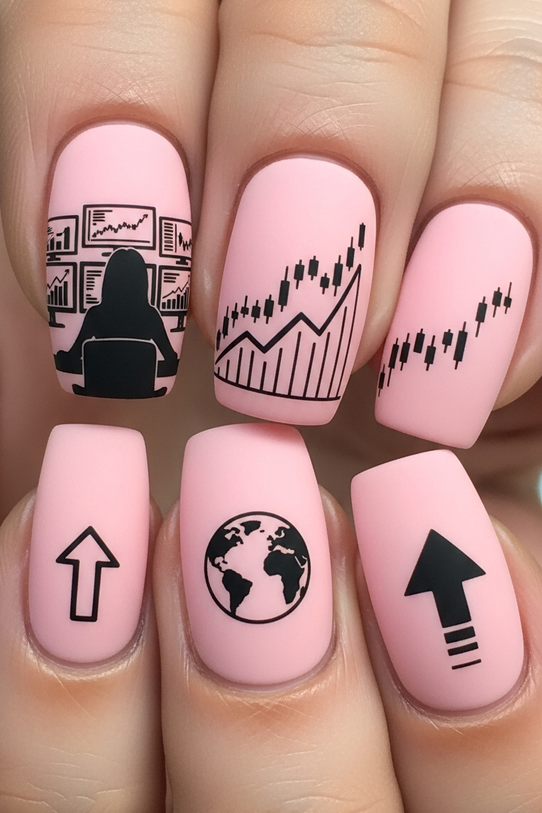 From meetings to after‑work cocktails, Pink – Corporate Inspired Nail Art keeps your look versatile, stylish, and undeniably fresh.