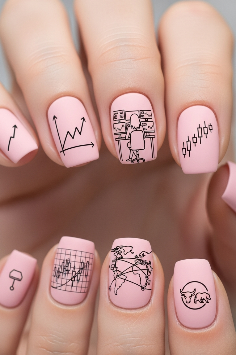 Pink – Corporate Inspired Nail Art that blends timeless elegance with modern flair. Because sometimes the boldest statement is the softest color.