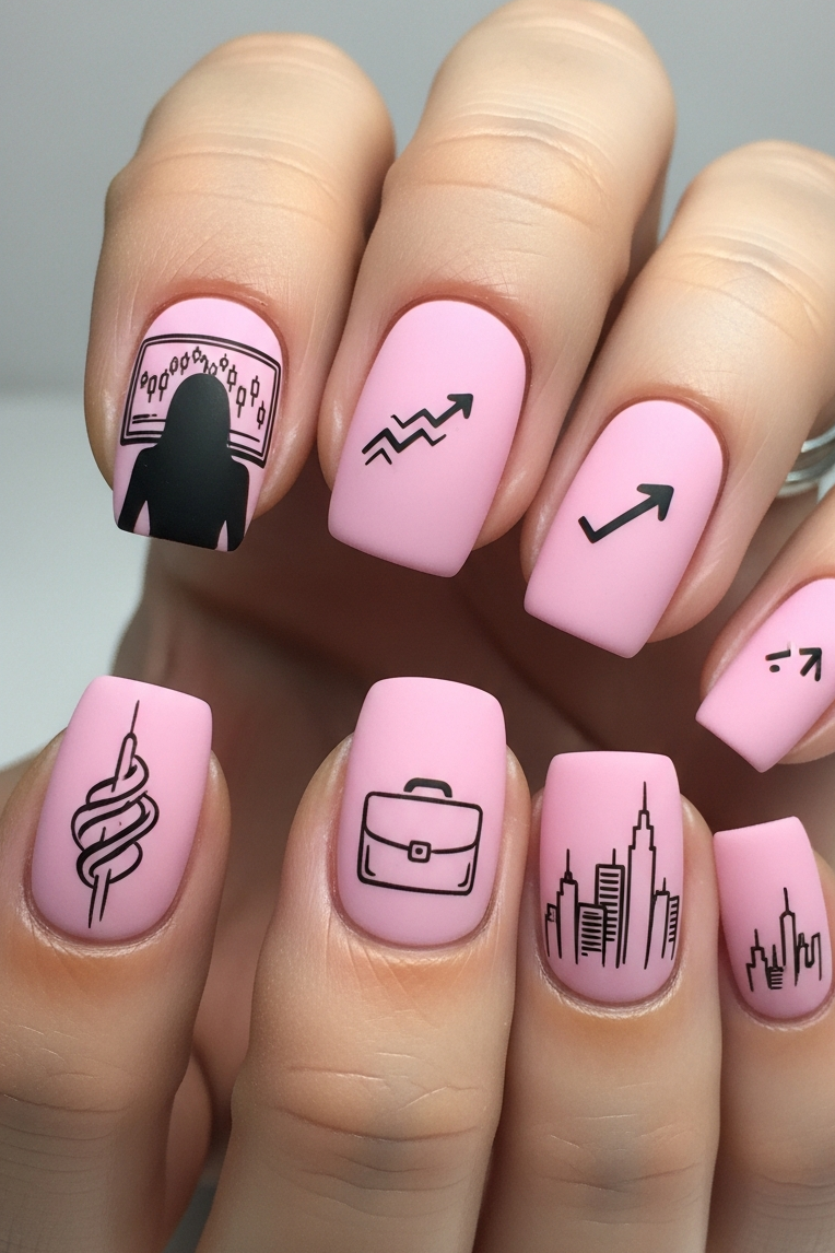 Clean lines, soft hues, and polished finishes—Pink – Corporate Inspired Nail Art is the ultimate accessory for smart sophistication.