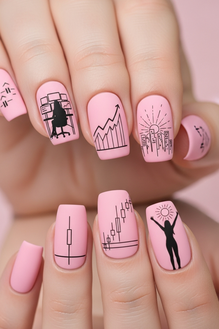 From pastel whispers to vibrant statements, Pink – Corporate Inspired Nail Art makes professionalism look effortlessly chic.