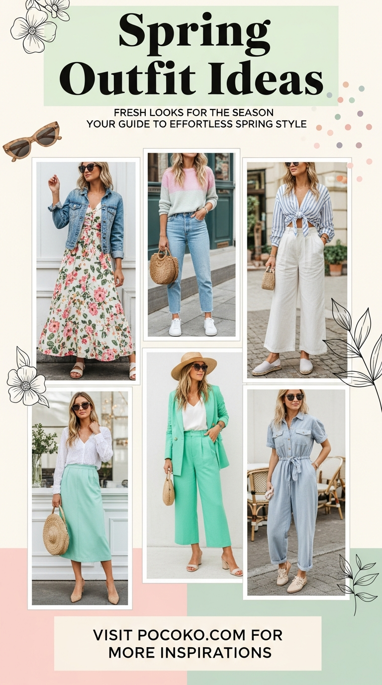 Spring outfits in 2026 feel fresh without trying too hard. Light layers, easy confidence, and just the right amount of polish.