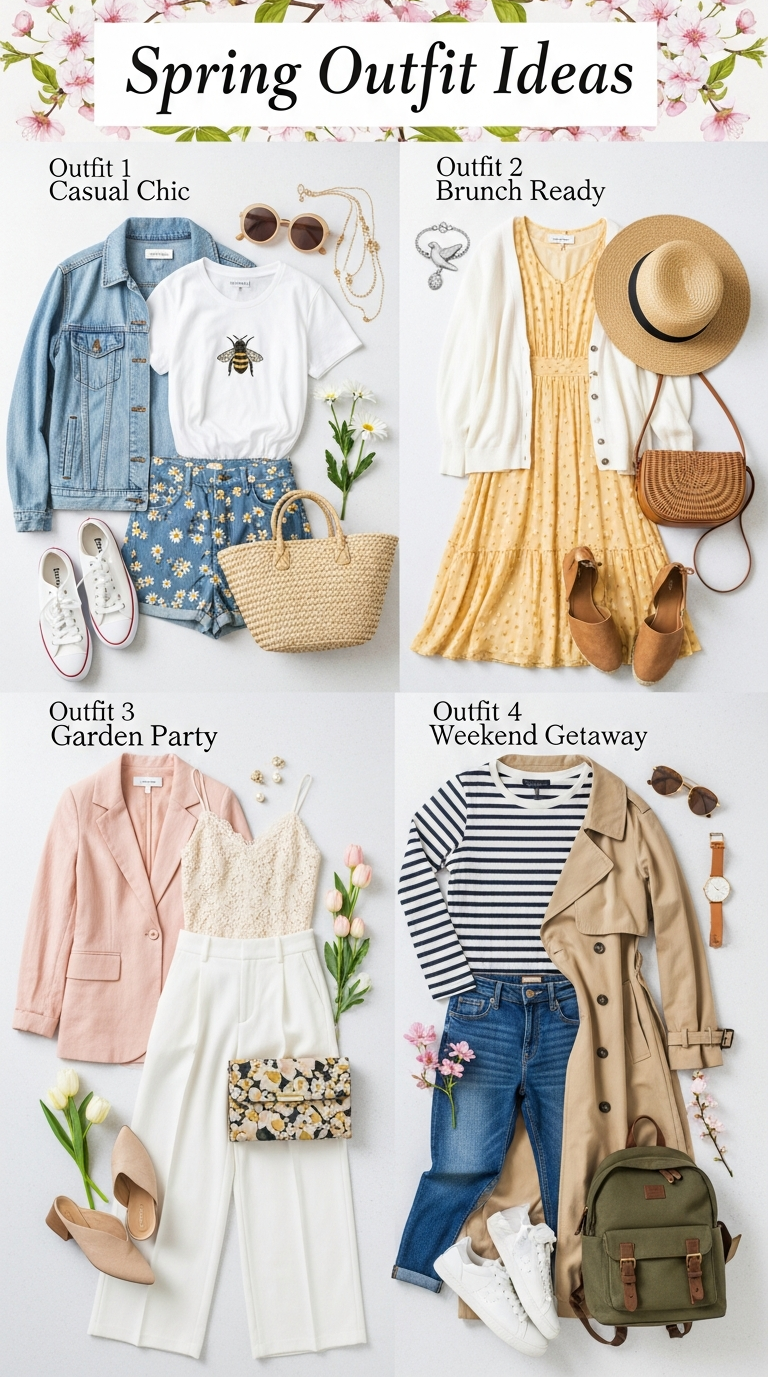 2026 spring outfits are playful, practical, and quietly stylish. The kind of looks that feel good all day long.