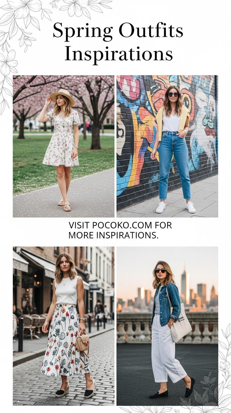 These spring looks feel like fresh air and new plans. Easy, hopeful, and quietly stylish.