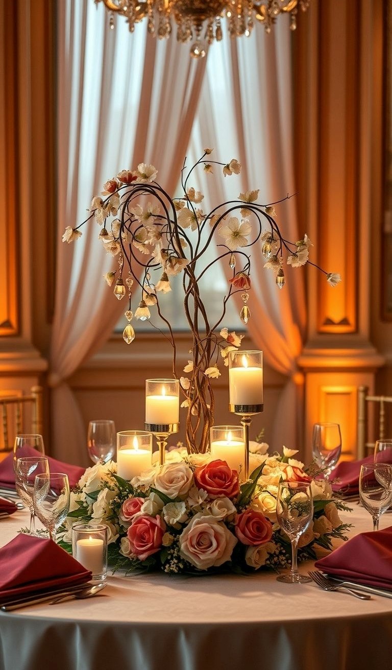 Wedding Centerpieces That Will Dazzle Guests | Pocoko We’re trading in the "stiff and formal" floral look for something that feels a bit more like a wild, enchanted garden party. These centerpieces have just enough "undone" charm to keep the vibe relaxed but sophisticated.