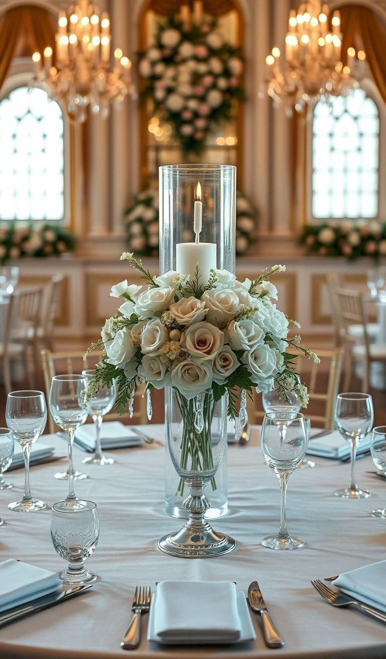 Wedding Centerpieces That Will Dazzle Guests | Pocoko We believe a centerpiece should do more than just sit there looking pretty—it should set the entire mood. This look says "I have impeccable taste" without actually having to say a word.