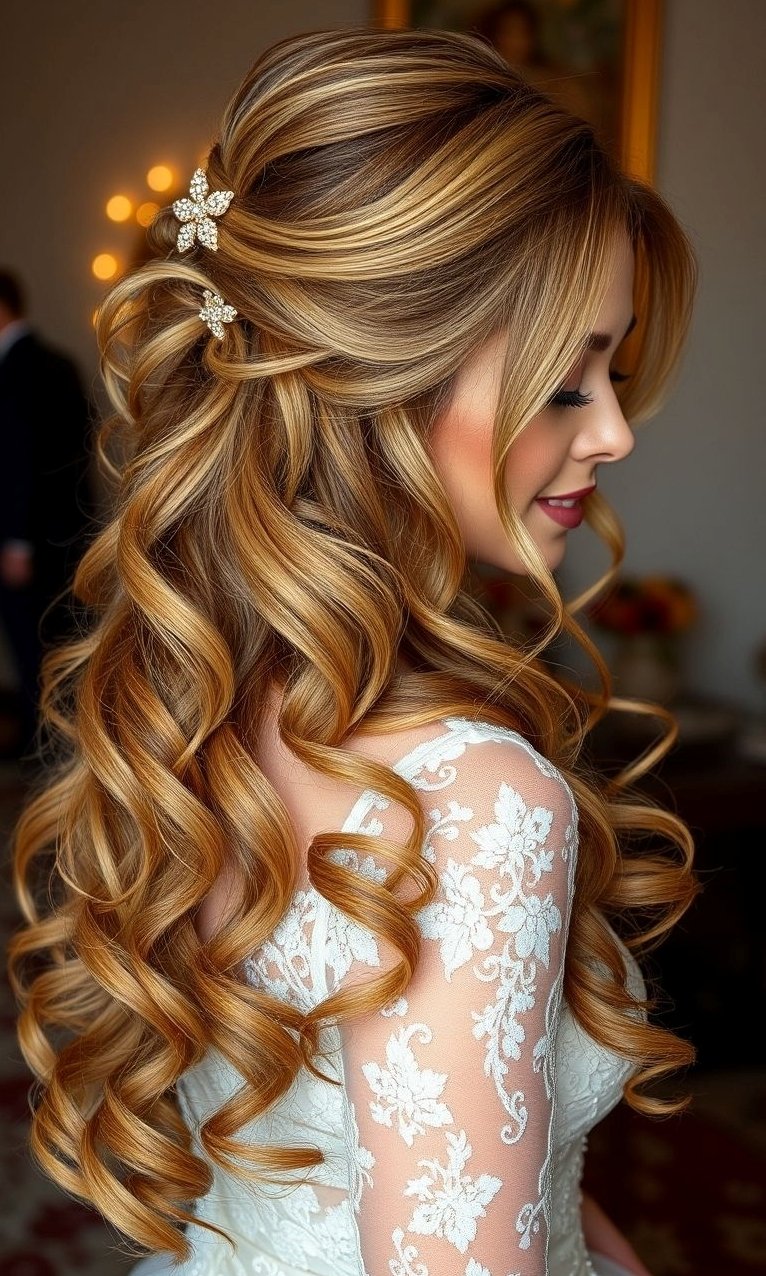 The 2026 bridal look favors movement over rigidity. Hairstyles flow, breathe, and evolve throughout the day.