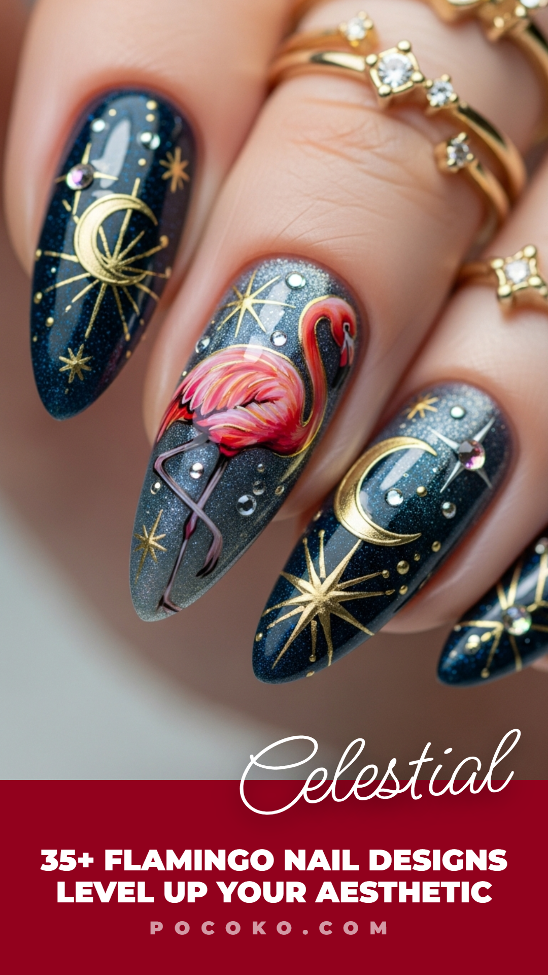 These flamingo nailart ideas feel like summer captured in polish. Fun colors and bold shapes bring an instant mood boost.