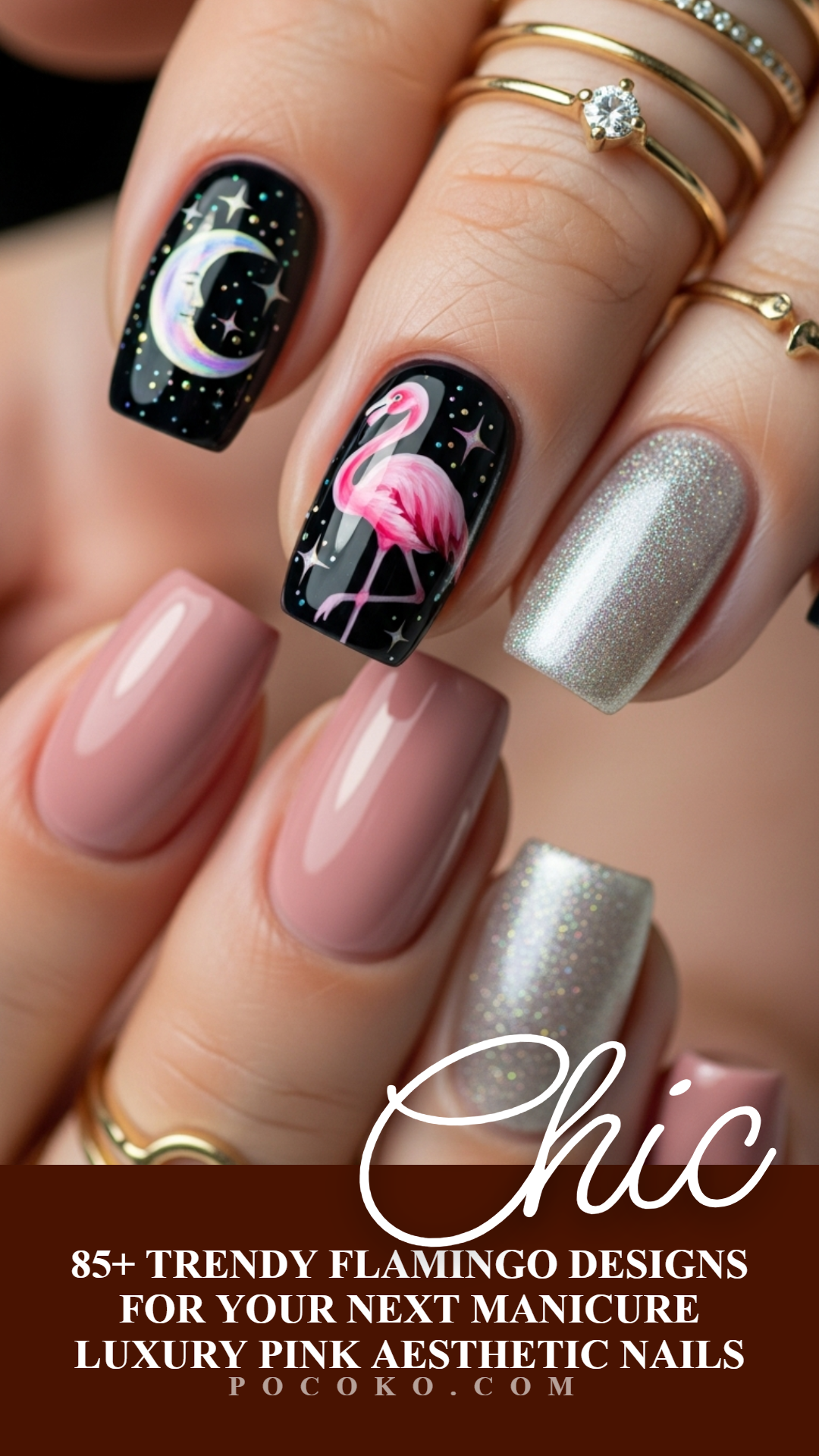 Flamingo nailart ideas are perfect for anyone who believes nails should never be boring. One little flamingo and suddenly the whole manicure comes alive.