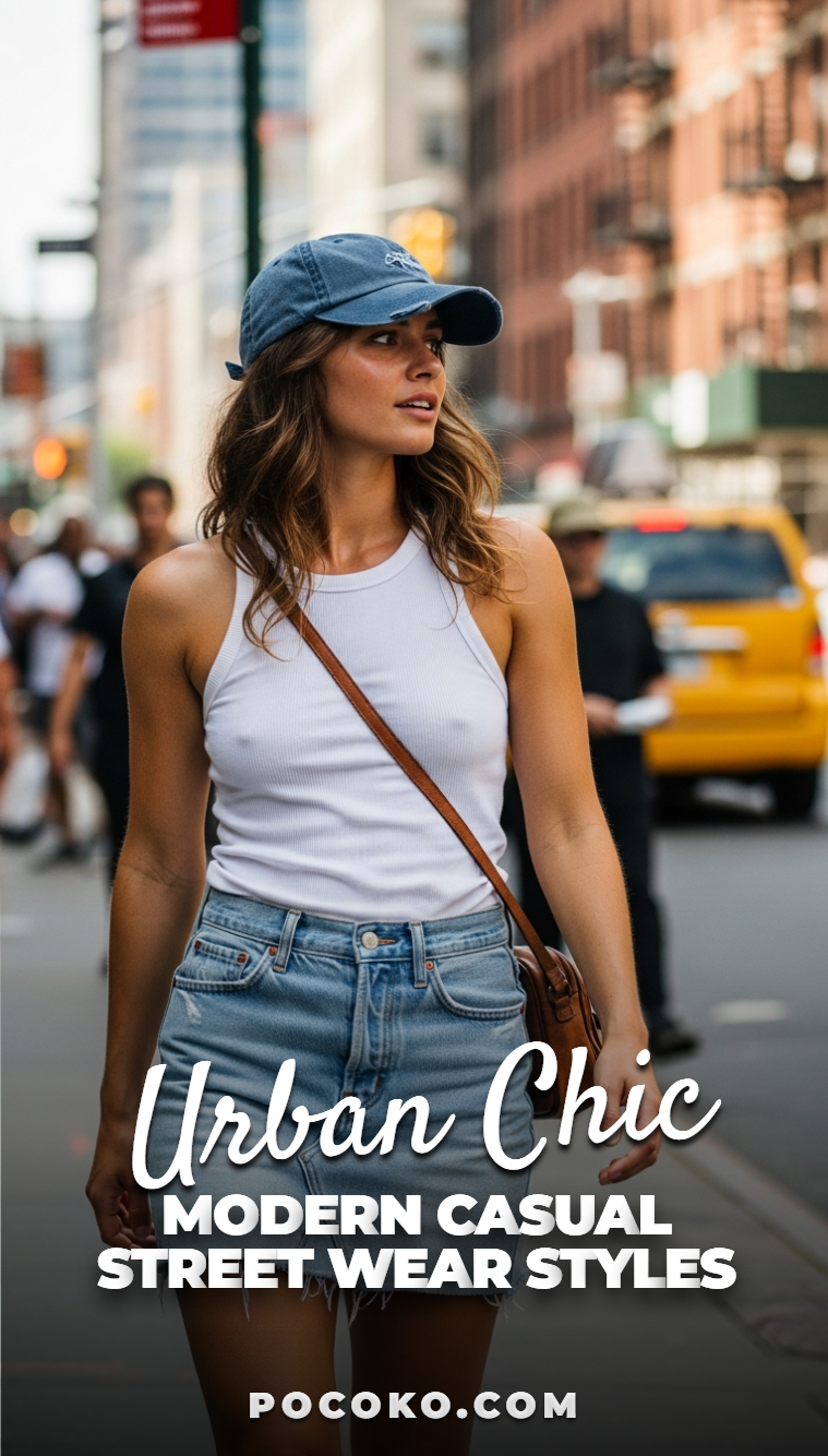 65+ Summer Outfit Looks: Breathtaking Stunning Styles | Pocoko Casual street wear carries that off-duty energy everyone secretly admires. Relaxed, cool, and always in control.