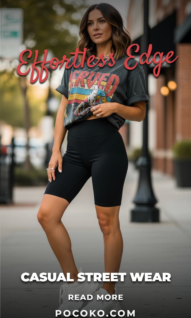 65+ Summer Outfit Looks: Breathtaking Stunning Styles | Pocoko Casual street wear keeps things cool without trying too hard. It’s style that feels natural, not staged.