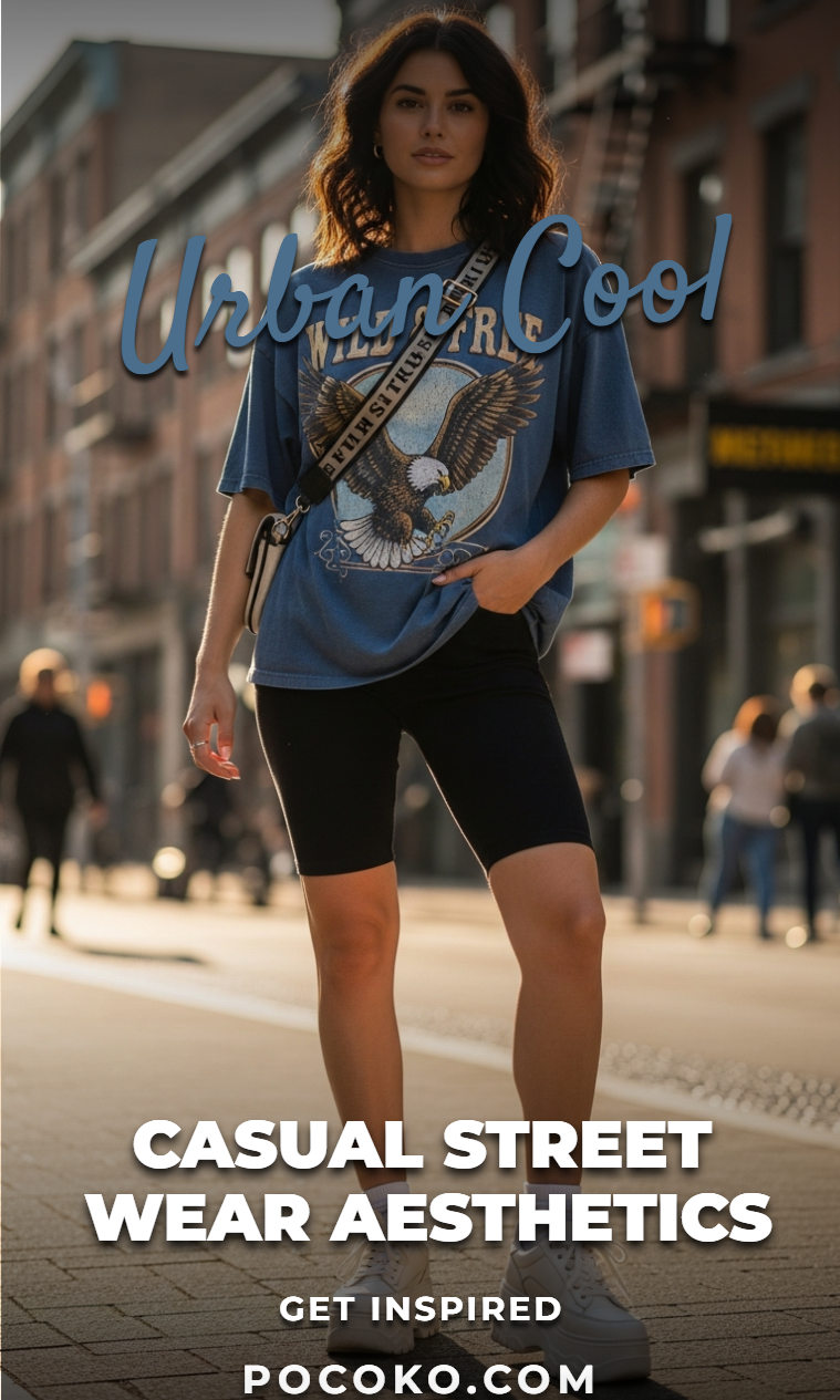 65+ Summer Outfit Looks: Breathtaking Stunning Styles | Pocoko Casual street wear is all about balance. Relaxed fits meet sharp choices in the best way possible.