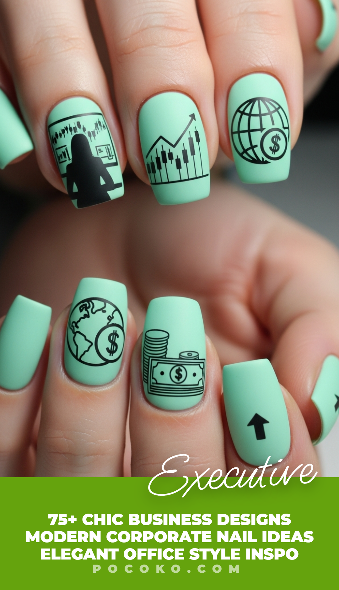 Keep it crisp, keep it clever. These nail designs are made for emails by day and dinners by night.