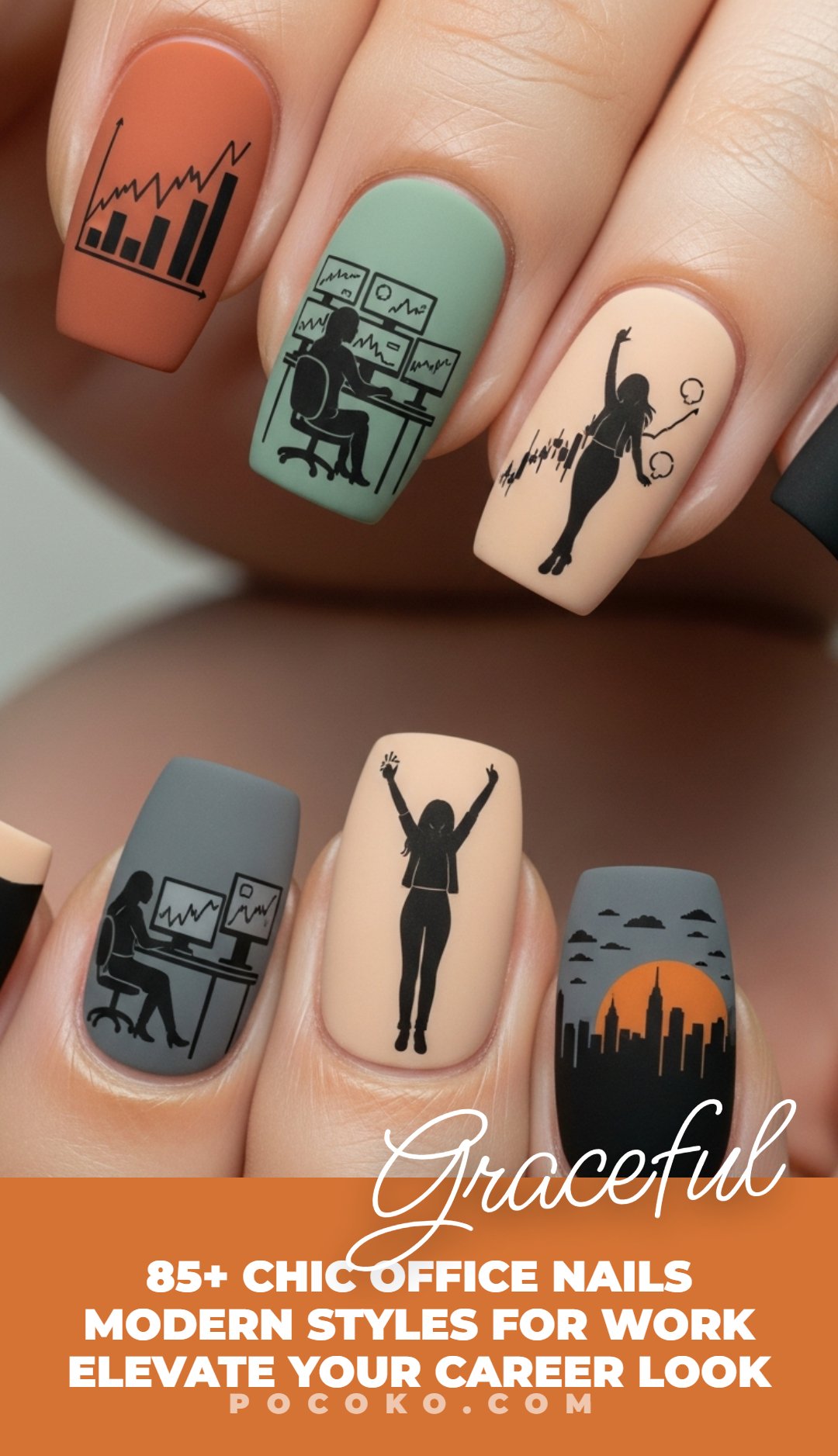 Your nails deserve a promotion too. These designs are polished enough for the office and playful enough for everything after.