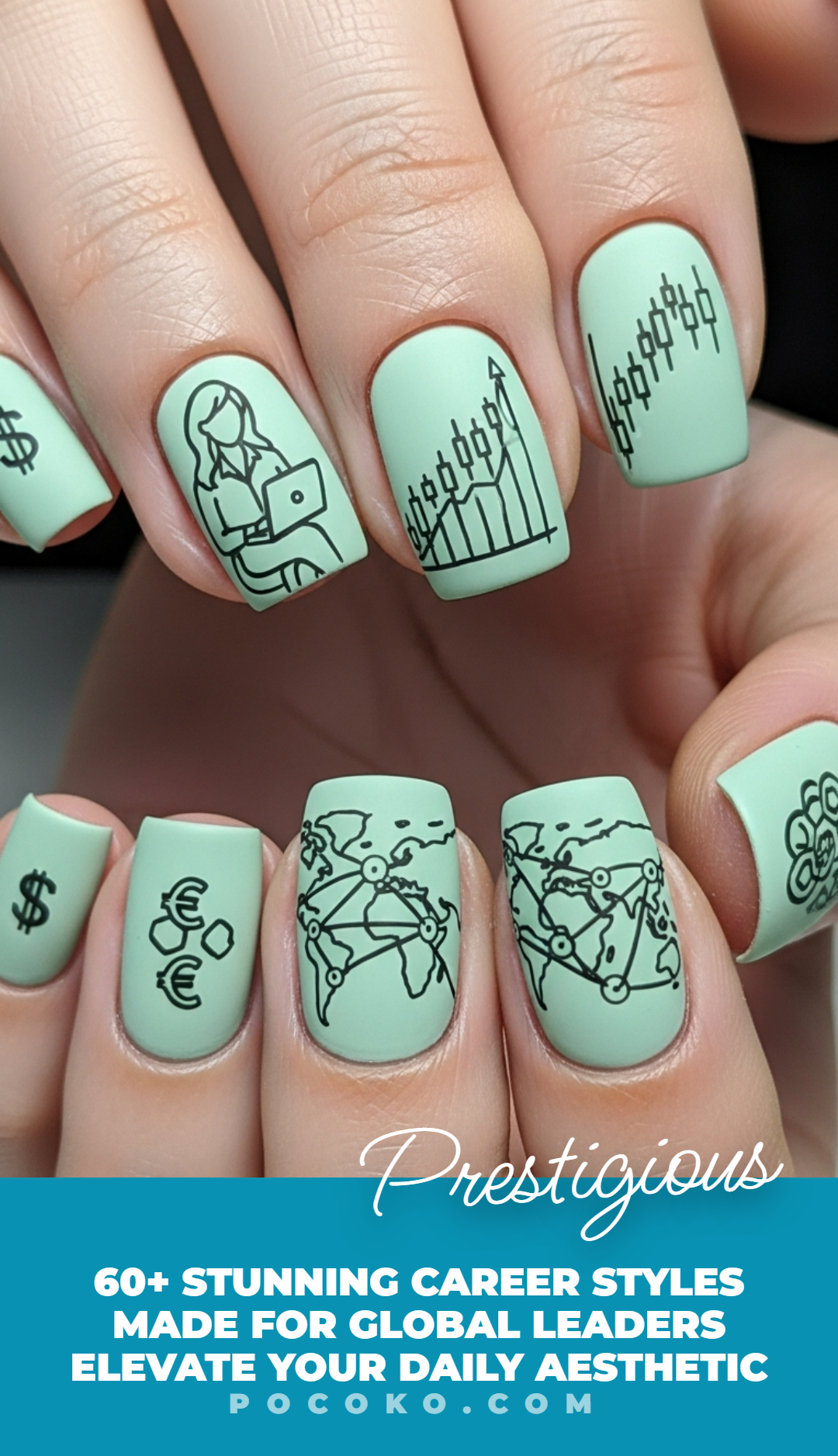 60+ Corporate Inspired Nail Art: Powerful Chic Statements | Pocoko Your nails should match your ambition—refined with a twist. These styles keep things elegant without putting creativity on mute.