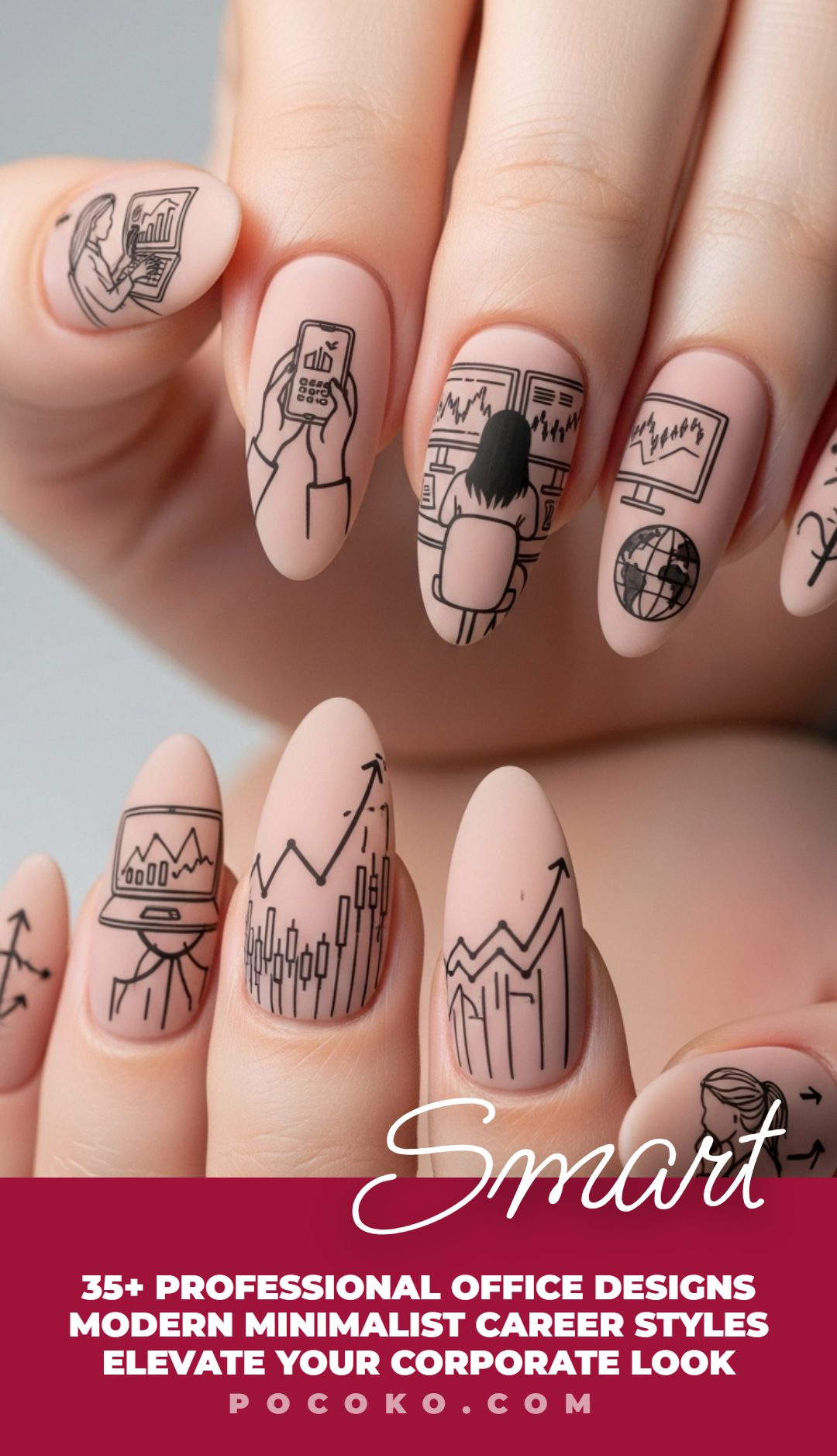 60+ Corporate Inspired Nail Art: Powerful Chic Statements | Pocoko Work hard, manicure harder. These looks keep your nails sharp without raising HR’s eyebrows.