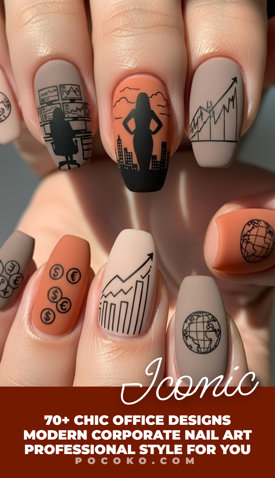60+ Corporate Inspired Nail Art: Powerful Chic Statements | Pocoko Your nails can mean business too. Clean lines, soft tones, and a hint of creativity make them boardroom-ready and brunch-approved.